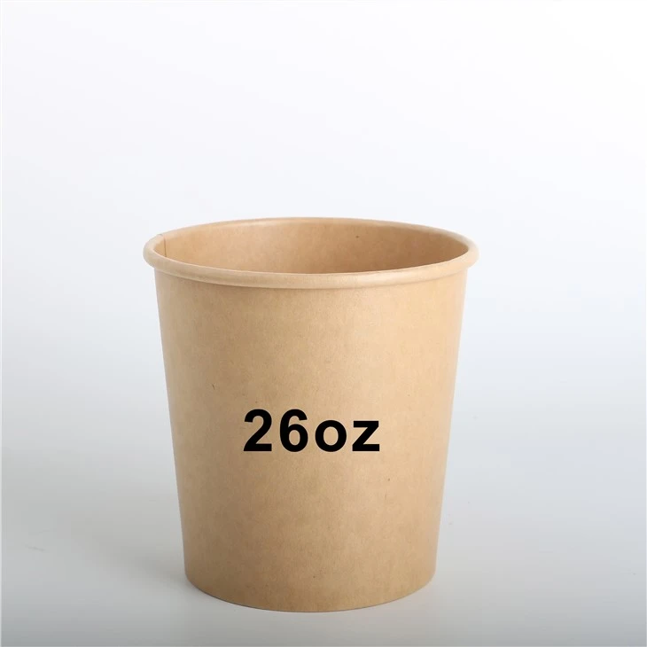 26 أونصة أوعية آيس كريم مع أغطية