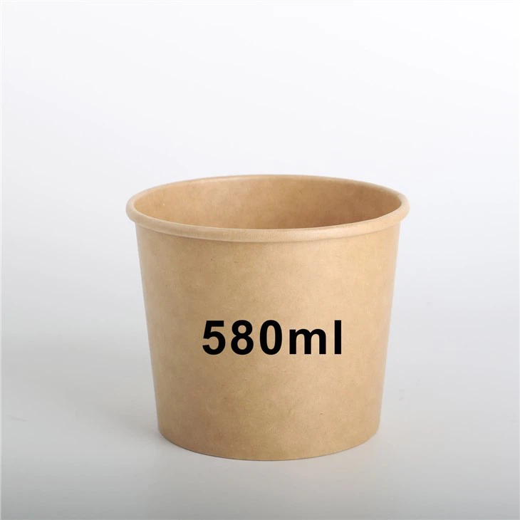 Disposable Kraft Ice Cream Paper Bowl