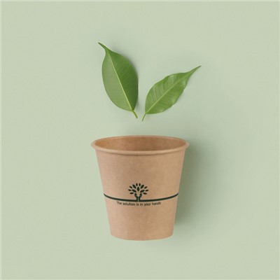 أكواب ورق كرافت بطلاء حاجز مائي