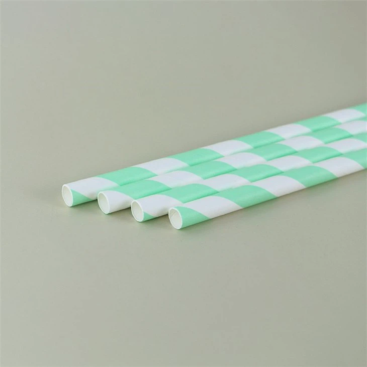 Striped Paper Straws -mixed Colors